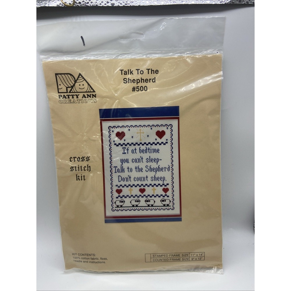 Patty Ann Creations Talk To The Shepherd #500 Cross Stitch Kit